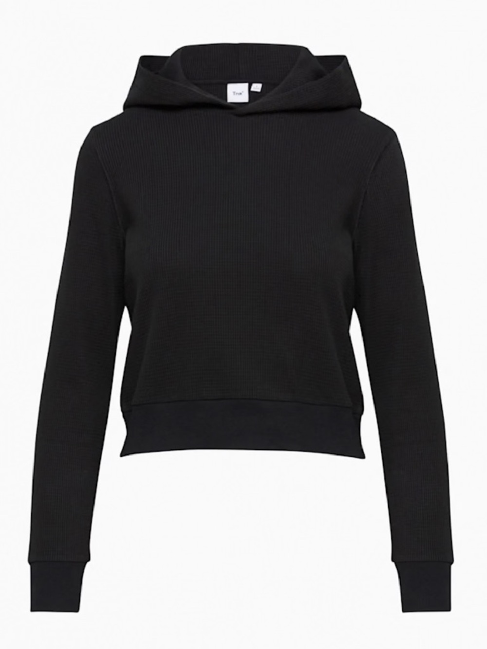 Aritzia Tna 🖤 Black Devon Waffle Hoodie